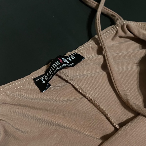 SOLD Fashion Nova Nude Mini Dress - Picture 3 of 5